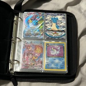 Pokemon Binder with Vibrant Trading Cards